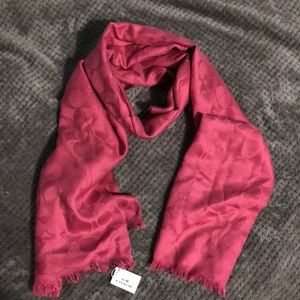 Coach Pink Scarf